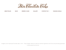 Tablet Screenshot of blisschocolatecakes.com